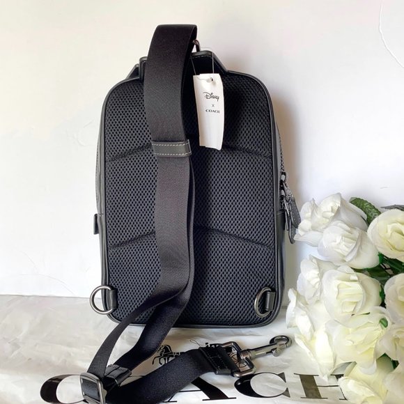 NWT Coach Disney X Coach Track Pack In Signature Canvas With Patches CC113 - Picture 4 of 11